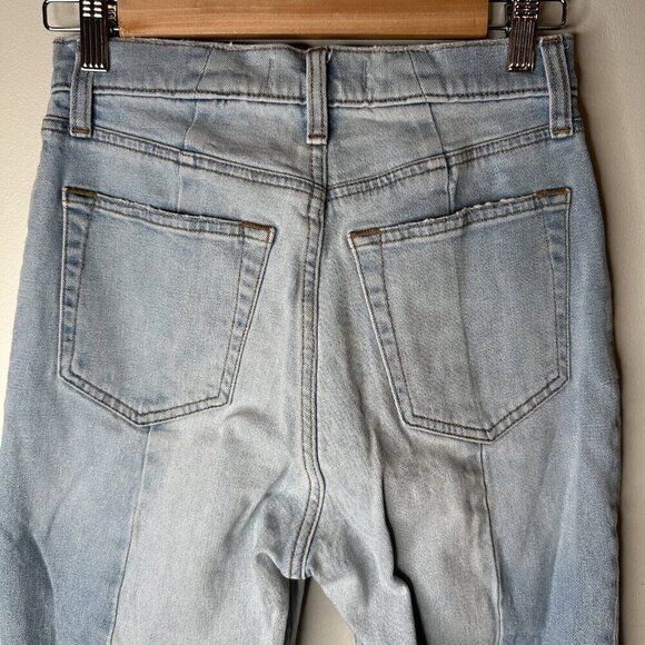 Abercrombie & Fitch Jeans Women's Blue Ankle Straight Ultra High Rise Sz 27/4R - Picture 8 of 11